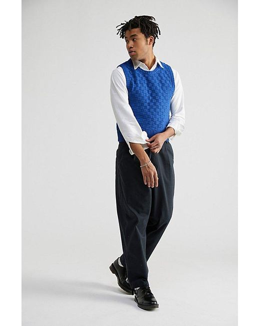 Urban Outfitters Blue Uo Editor Sweater Vest for men
