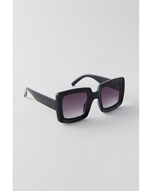 Urban Outfitters Black Riley Oversized Square Sunglasses