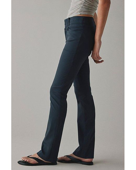 Kimchi Blue Blue All Night Low-Rise Straight Leg Trouser Pant