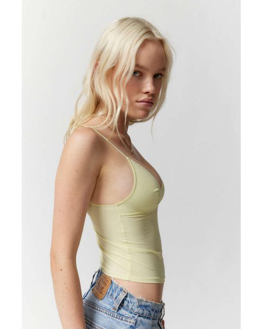 Out From Under Je T'aime Cami In Lime,at Urban Outfitters