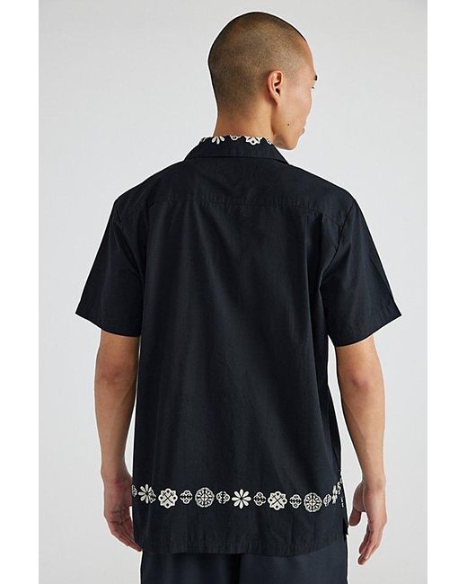 Dark Seas Black Shipmaster Short Sleeve Shirt Top for men