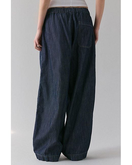 BDG Blue Bobbi Baggy Pull-On Jean Pant