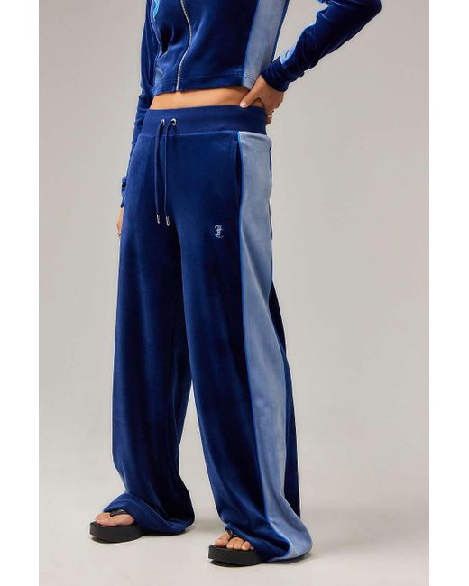 Juicy Couture Blue Uo Exclusive Pisces Panel Wide Leg Joggers
