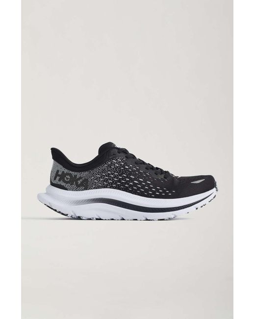 hoka one one black and white