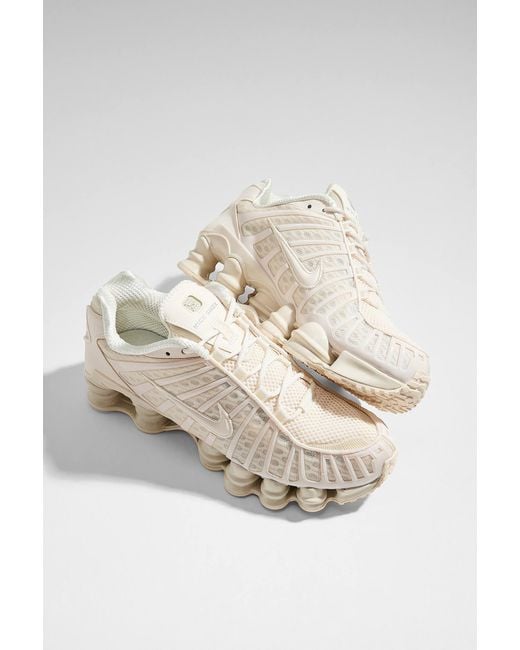 Nike White Beige Shox Tl Trainers
