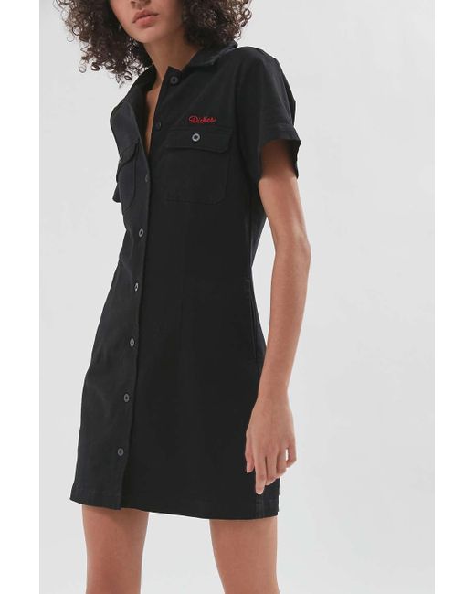 button front short sleeve dress
