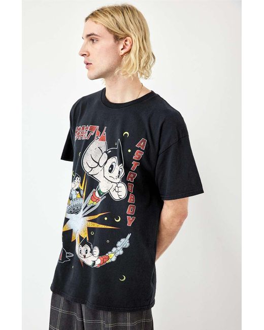 Urban Renewal Black Archive At Uo Astro Boy T-shirt for men