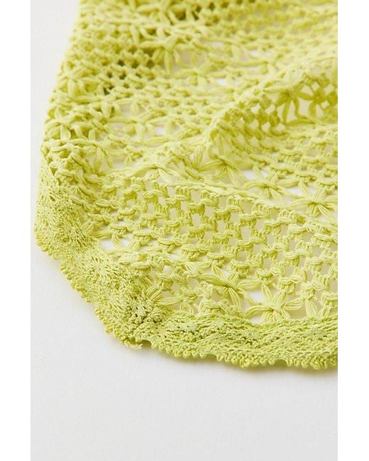 Urban Outfitters Yellow Xl Crochet Headscarf