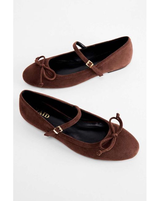 Raid Brown Natalya Ballerina Shoes
