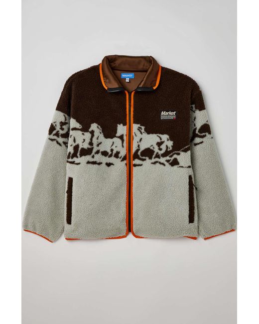 Market Brown Sequoia Fleece Jacket
