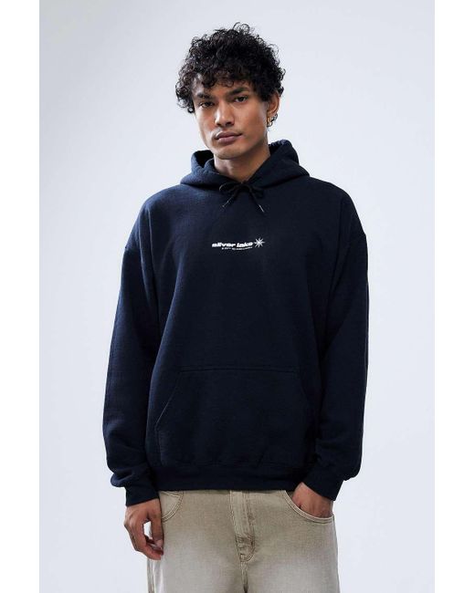 Urban Outfitters Blue Uo Black Silverlake Hoodie for men