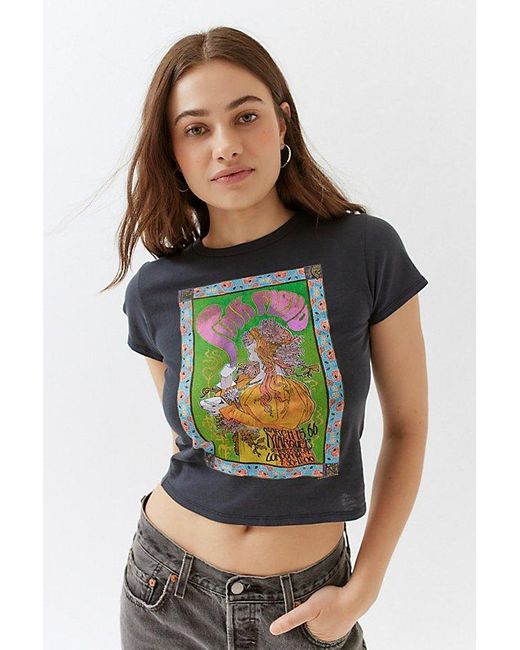 Urban Outfitters Black Floyd London Tour Baby Tee
