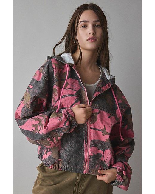 BDG Multicolor Blake Canvas Bomber Jacket