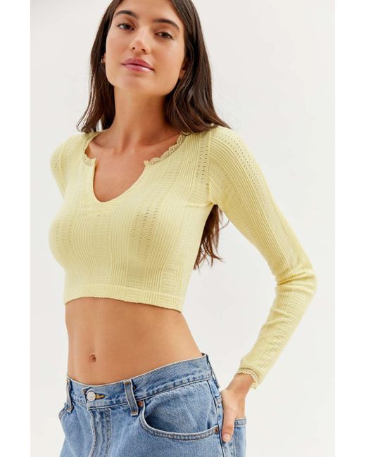 Out From Under Yellow Go For Gold Seamless Top