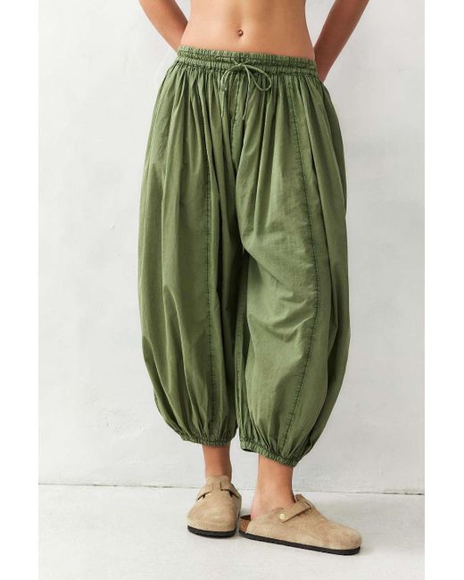 Out From Under Green Jasime Balloon Pants Xs At Urban Outfitters