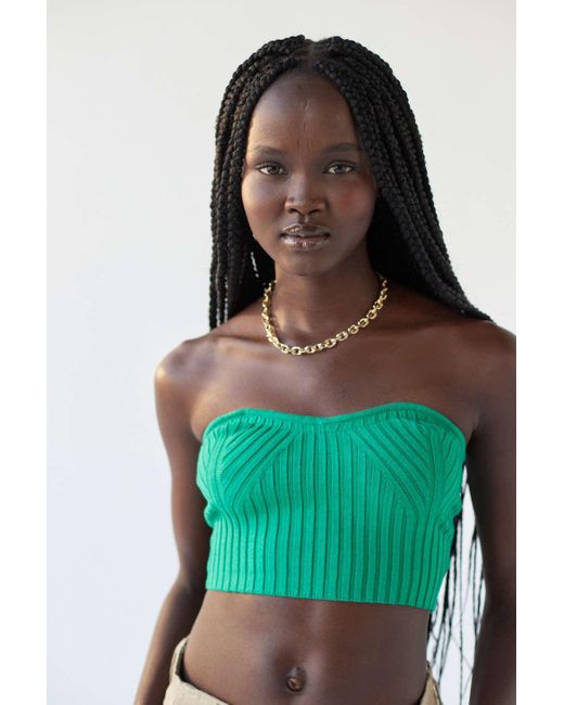 urban outfitters green tube top