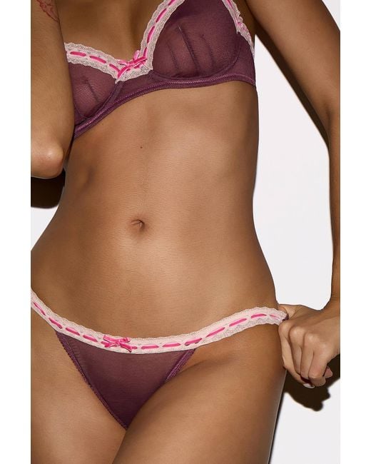 Out From Under Brown Sia Thong S At Urban Outfitters