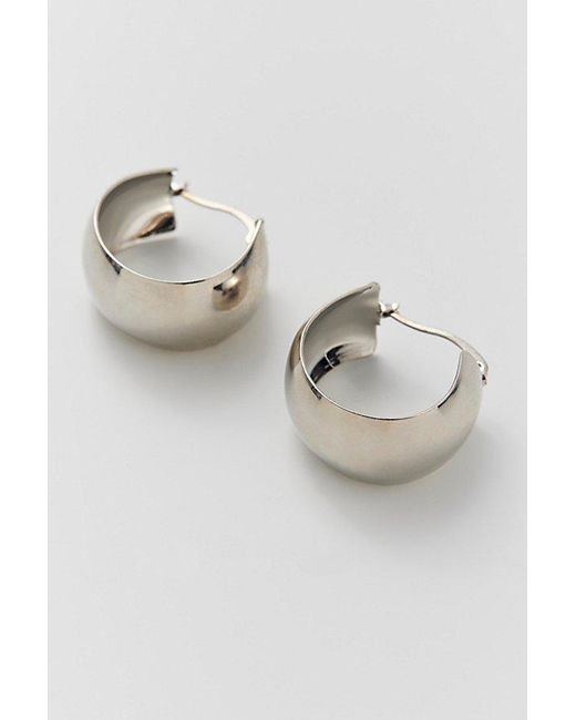 Urban Outfitters Metallic Thick Tube Hoop Earring