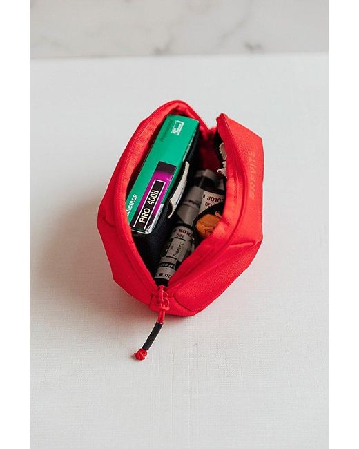 Brevite Orange Recycled Small Travel Pouch for men