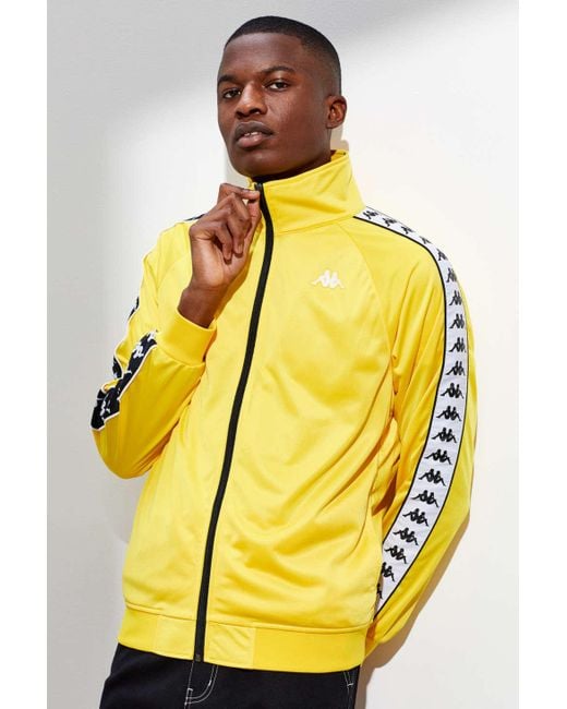 Kappa Banda Anniston Track Jacket in Yellow for Men | Lyst Canada
