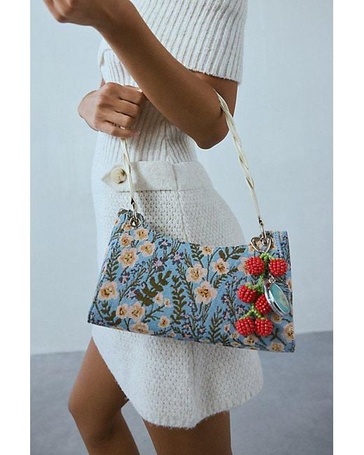 Kimchi Blue Gray Emilia Jacquard Shoulder Bag