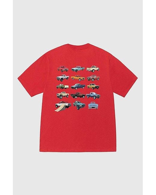 Stussy Red Pickup Tee for men