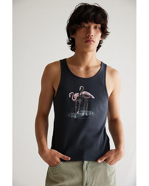 Urban Outfitters Blue Uo Tropics Tank Top for men