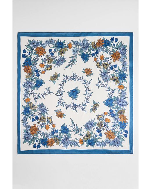 Urban Outfitters Blue Uo Floral Headscarf for men