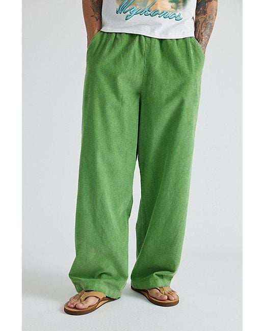 Urban Outfitters Green Uo Baggy Cord Beach Pant for men