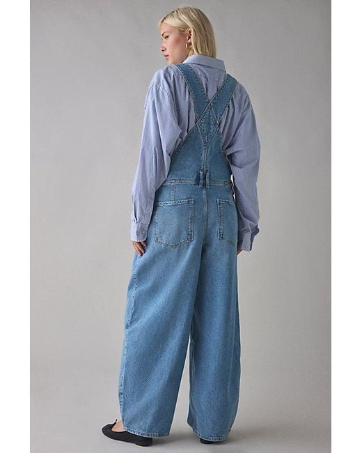 BDG Blue Rih Extreme Barrel-Leg Overall