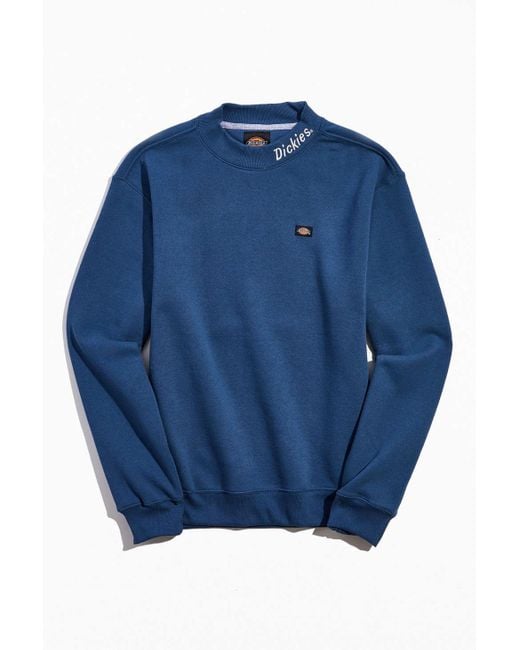 Dickies Blue Uo Exclusive Mock Neck Sweatshirt for men