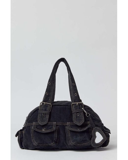 BDG Y2k Corduroy Duffle Bag In Black,at Urban Outfitters
