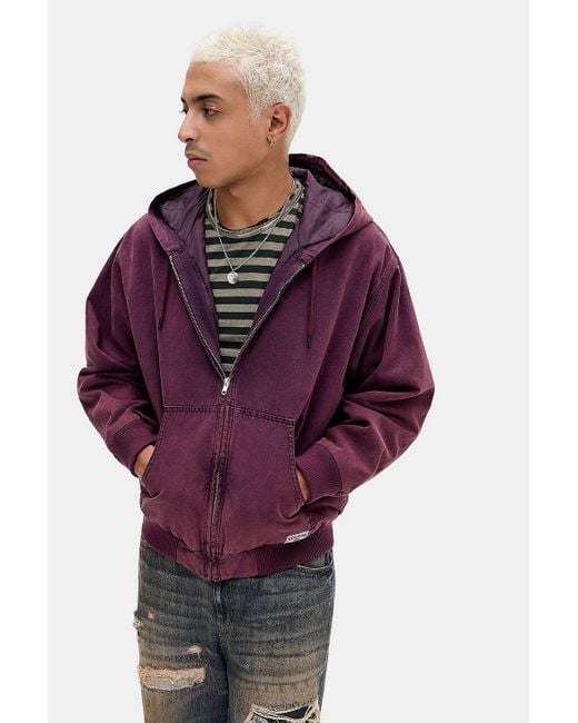 BDG Red Purple Rex Skate Hoodie for men