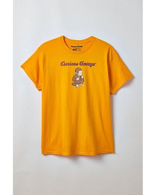 Urban Outfitters Orange Curious George Graphic Tee for men