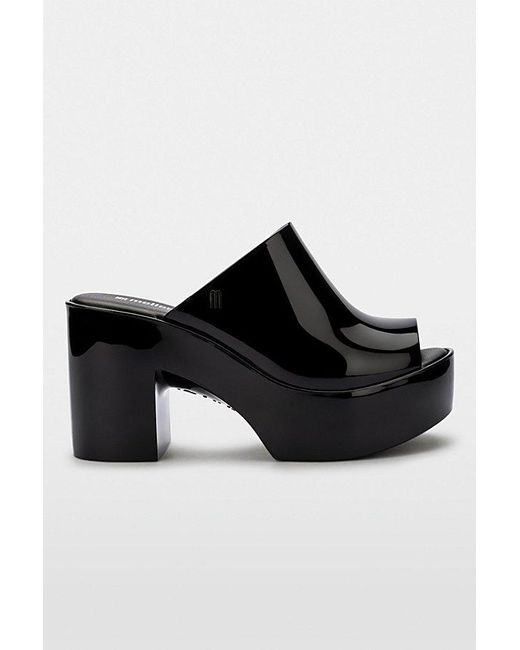 Melissa Black Hype Jelly Mule Heel