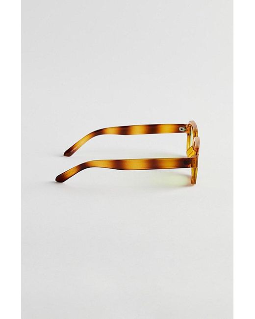 Urban Outfitters Brown Pascal Plastic Rectangle Sunglasses for men