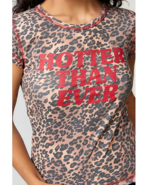 Urban Outfitters Red Uo Hotter Than Ever Baby T-shirt Xs At