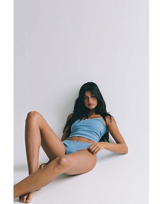 RAT BOI Multicolor Scoop Back Lace Trim Cami