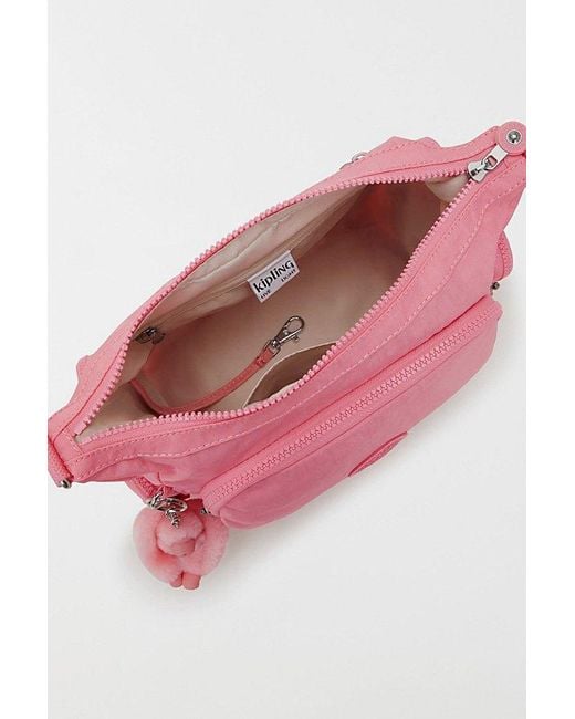 Kipling Pink Gabb Small Nylon Crossbody Bag