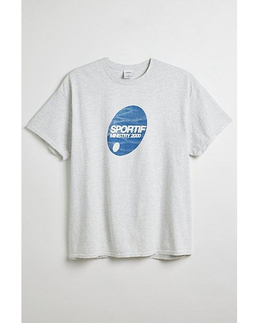 Urban Outfitters Blue Sportif Tee for men
