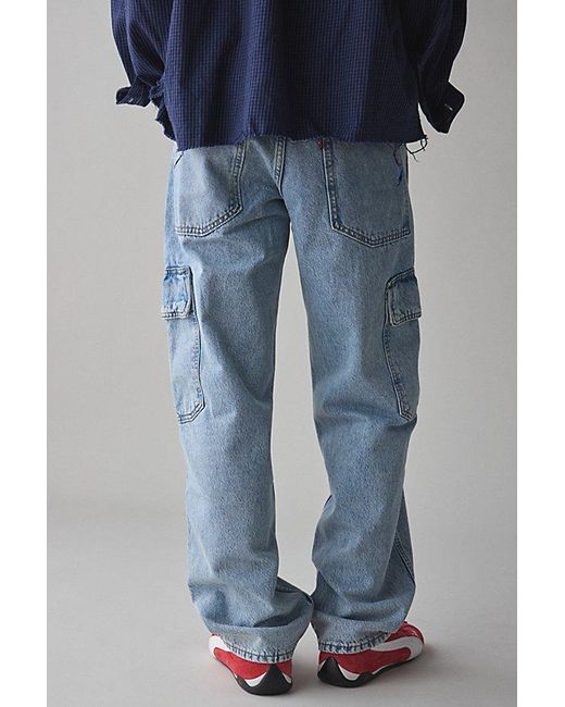 Levi's Blue 568 Stay Loose Straight Leg Cargo Jean for men