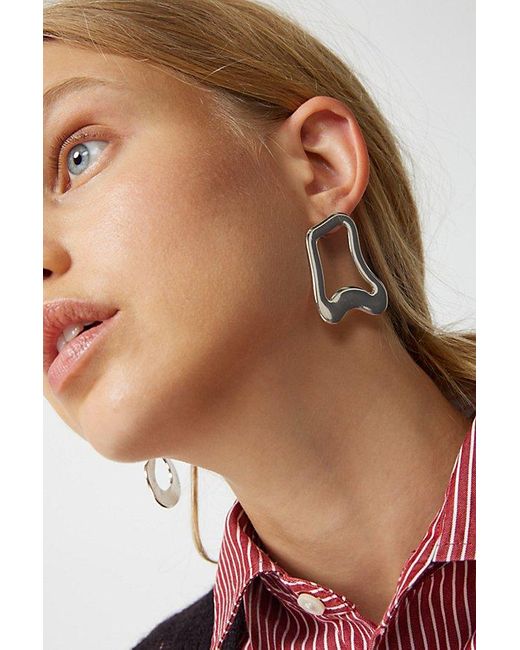 Urban Outfitters Brown Lima Statement Mismatched Earring