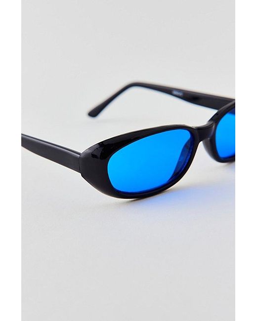 Urban Renewal Blue Vintage Jujube Oval Sunglasses