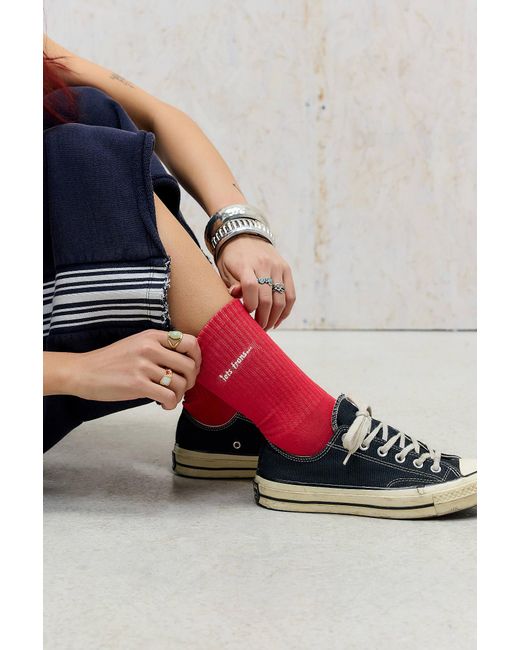 iets frans Red Sports Socks