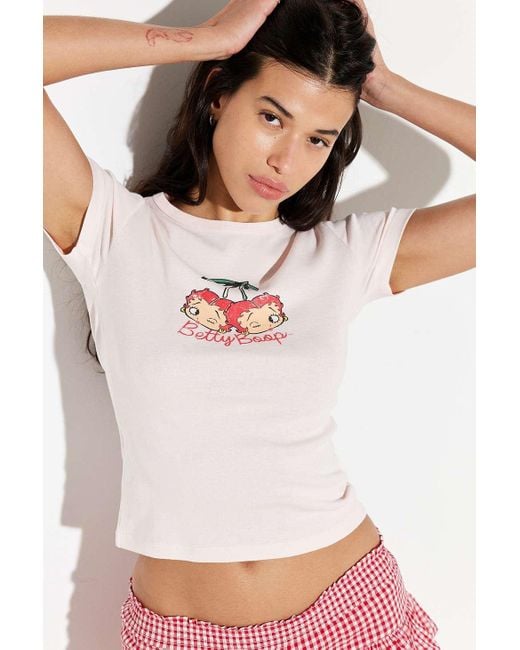 Urban Outfitters Pink Uo Betty Boop Baby T-shirt