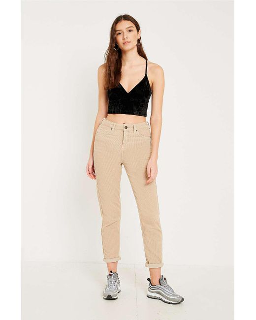 BDG Mom Stone Corduroy Jeans in Natural | Lyst UK