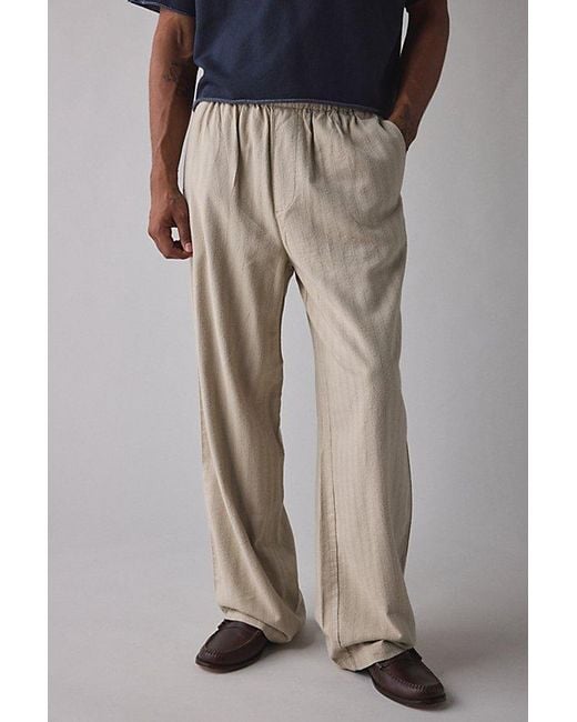 Urban Outfitters Blue Uo Preston Wooly Stripe Pull-On Pant for men