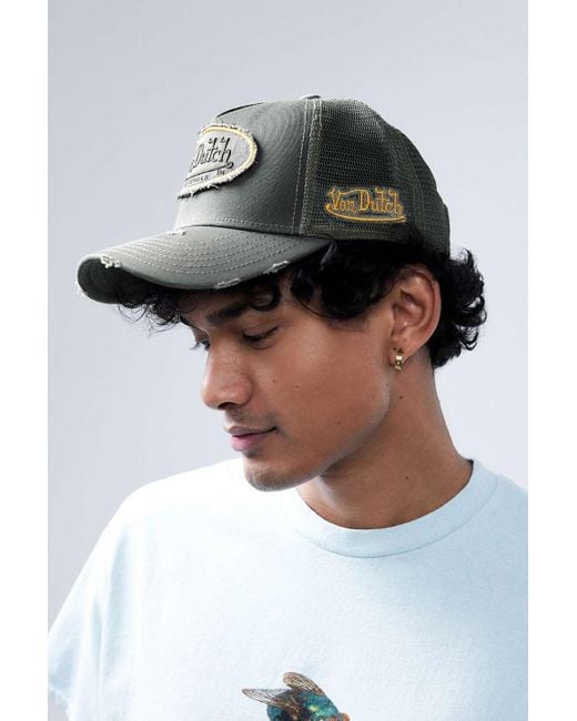 Von Dutch Green Trucker Cap for men