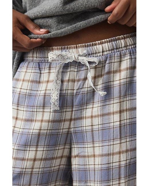 Out From Under Gray Your Dreams Brushed Flannel Lounge Jogger Pant