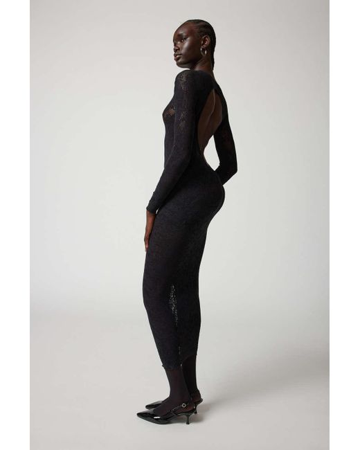 Out From Under Ivy Sheer Lace Capri Pant In Black,at Urban Outfitters